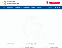 Tablet Screenshot of fundacion-huerfanos.org